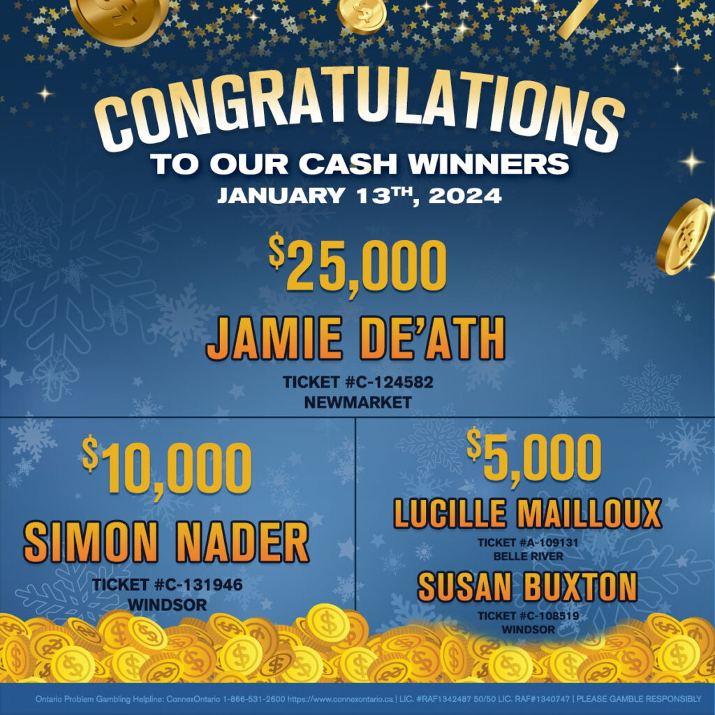 Winners The Brentwood Lottery